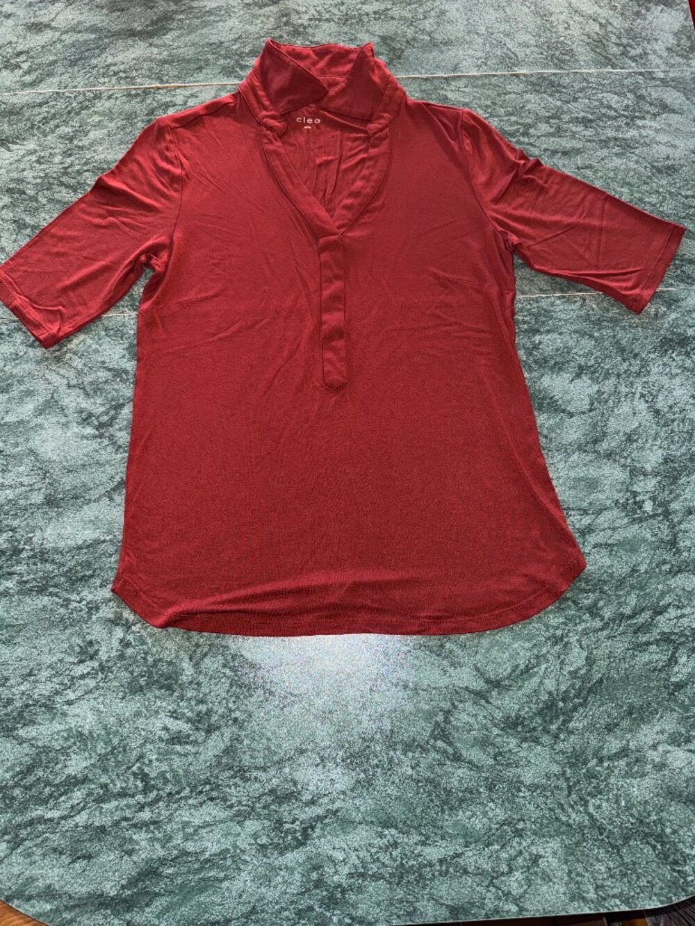 Cleo Red Tunic Top - Picture 2 of 7